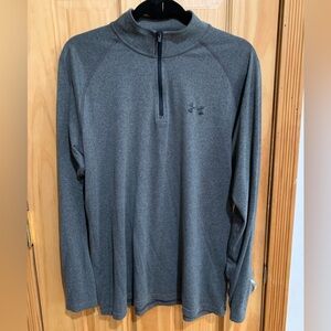 MENS UNDER ARMOUR QUARTER ZIP TECH LIGHTWEIGHT TRAINING TOP M Heatgear